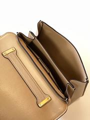Kitlife Salvatore Ferragamo Margot Medium Beige Leather Shoulder Bag 26x20x12cm - 2