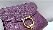 Kitlife Salvatore Ferragamo Margot Medium Burgundy Leather Shoulder Bag 26x20x12cm - 4