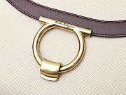 Kitlife Salvatore Ferragamo Margot Medium Natural Shoulder Bag 26x20x12cm - 2