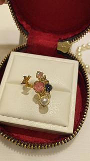 Kitlife Louis Vuitton Botanica Ring White Resin Pearl - 1