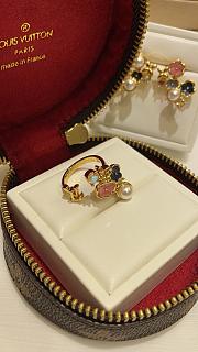 Kitlife Louis Vuitton Botanica Ring White Resin Pearl - 4