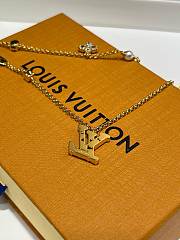 Kitlife Louis Vuitton Lady LV Colored Crystal Letter Bracelet - 4