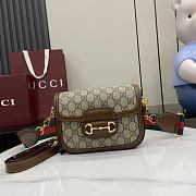 Kitlife Gucci Horsebit 1955 Mini Bag Brown Ebony 658574 20.5x14.5x5cm - 1