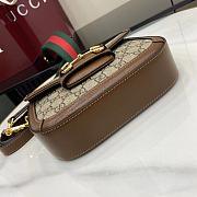 Kitlife Gucci Horsebit 1955 Mini Bag Brown Ebony 658574 20.5x14.5x5cm - 5