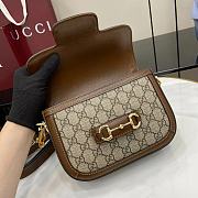 Kitlife Gucci Horsebit 1955 Mini Bag Brown Ebony 658574 20.5x14.5x5cm - 2