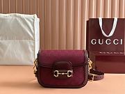 Kitlife Gucci Horsebit 1955 Mini Bag Red 658574 20.5x14.5x5cm - 1
