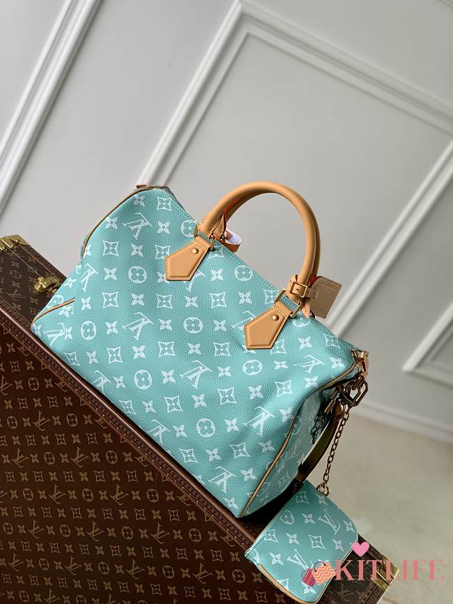 Kitlife Louis Vuitton Speedy P9 Bandoulière 40 Bag Blue Turquoise M11564 40x26x23cm - 1