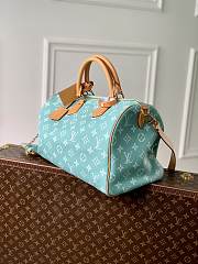 Kitlife Louis Vuitton Speedy P9 Bandoulière 40 Bag Blue Turquoise M11564 40x26x23cm - 3