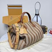 Kitlife Louis Vuitton Speedy P9 Bandoulière 40 Bag Striped Brown & Beige 40x26x23cm - 6