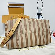 Kitlife Louis Vuitton Speedy P9 Bandoulière 40 Bag Striped Brown & Beige 40x26x23cm - 5