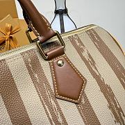 Kitlife Louis Vuitton Speedy P9 Bandoulière 40 Bag Striped Brown & Beige 40x26x23cm - 2