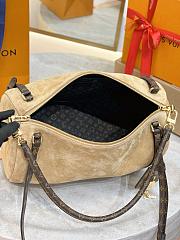 Kitlife Louis Vuitton Express MM Bag Beige Suede M26358 36x24x18.5cm - 5