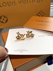 Kitlife Louis Vuitton Pink Diamond Flower Asymmetrical Earrings - 6