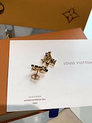 Kitlife Louis Vuitton Pink Diamond Flower Asymmetrical Earrings - 3