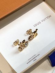 Kitlife Louis Vuitton Pink Diamond Flower Asymmetrical Earrings - 2