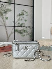 Kitlife Chanel Vanity Case Silver 3940 17x9.5x8cm - 1