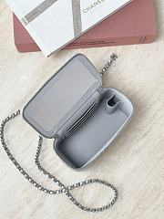 Kitlife Chanel Vanity Case Silver 3940 17x9.5x8cm - 6
