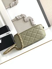 Kitlife Chanel Mini Bowling Bag Green Leather AS5572 11.5x20x8.5cm - 5