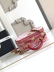 Kitlife Chanel Mini Bowling Bag Red Velvet AS5572 11.5x20x8.5cm - 6