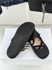 Kitlife Dior Shade Black Leather Ballerinas With Elastic Bands - 3