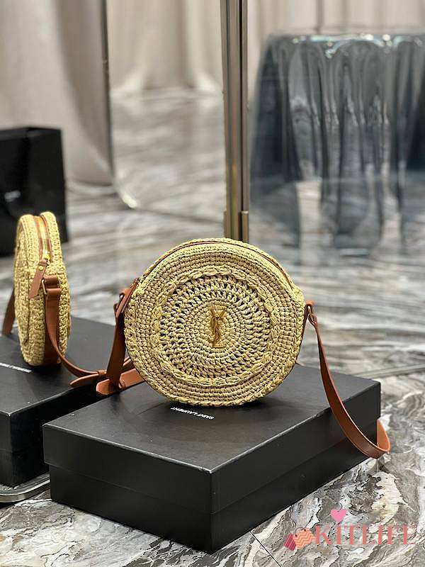 Kitlife Saint Laurent Borsa Bag In Natural Rafia 685601 21x21x4cm - 1