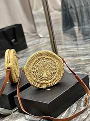 Kitlife Saint Laurent Borsa Bag In Natural Rafia 685601 21x21x4cm - 4