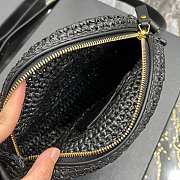 Kitlife Saint Laurent Borsa Bag In Black Rafia 685601 21x21x4cm - 6