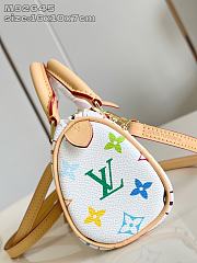 Kitlife Louis Vuitton Nano Speedy Bag White Multicolor M92645 16x10x7cm  - 2
