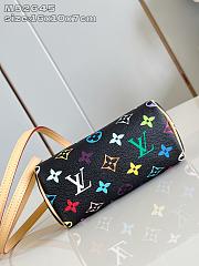 Kitlife Louis Vuitton Nano Speedy Bag Black Multicolor M92645 16x10x7cm - 6