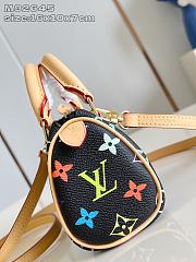 Kitlife Louis Vuitton Nano Speedy Bag Black Multicolor M92645 16x10x7cm - 4