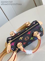 Kitlife Louis Vuitton Nano Speedy Bag Black Multicolor M92645 16x10x7cm - 2