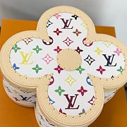Kitlife Louis Vuitton Blooming Box Case White Multicolor M11117 25cm×11cm - 5
