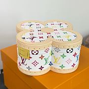 Kitlife Louis Vuitton Blooming Box Case White Multicolor M11117 25cm×11cm - 3