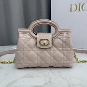 Kitlife Dior Jolie Top Handle Mini Chain Bag Pink 18.5x13x8.5cm - 1
