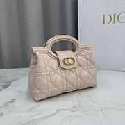 Kitlife Dior Jolie Top Handle Mini Chain Bag Pink 18.5x13x8.5cm - 3