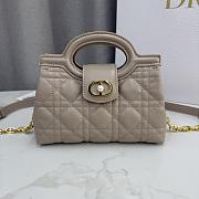 Kitlife Dior Jolie Top Handle Mini Chain Bag Beige 18.5x13x8.5cm - 1