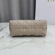 Kitlife Dior Jolie Top Handle Mini Chain Bag Beige 18.5x13x8.5cm - 3
