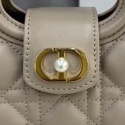 Kitlife Dior Jolie Top Handle Mini Chain Bag Beige 18.5x13x8.5cm - 5