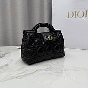 Kitlife Dior Jolie Top Handle Mini Chain Bag Black 18.5x13x8.5cm - 2