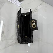 Kitlife Dior Jolie Top Handle Mini Chain Bag Black 18.5x13x8.5cm - 3