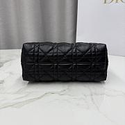 Kitlife Dior Jolie Top Handle Mini Chain Bag Black 18.5x13x8.5cm - 4