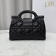 Kitlife Dior Jolie Top Handle Mini Chain Bag Black 18.5x13x8.5cm - 5