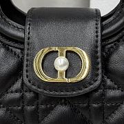 Kitlife Dior Jolie Top Handle Mini Chain Bag Black 18.5x13x8.5cm - 6