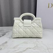 Kitlife Dior Jolie Top Handle Mini Chain Bag White 18.5x13x8.5cm - 2