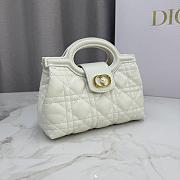 Kitlife Dior Jolie Top Handle Mini Chain Bag White 18.5x13x8.5cm - 3