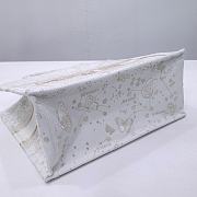 Kitlife Dior Gold & Cream Butterfly Bandanna Motif Book Tote 36.5x28x14cm - 4