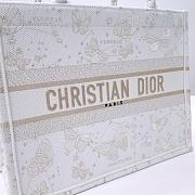 Kitlife Dior Gold & Cream Butterfly Bandanna Motif Book Tote 36.5x28x14cm - 2