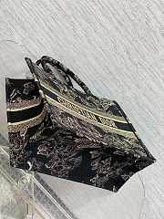 Kitlife Dior Gold & Black Butterfly Bandanna Motif Book Tote 36.5x28x14cm - 4