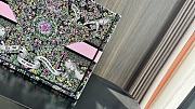 Kitlife Dior Multicolor Embroidery Butterfly Around The World Book Tote 36.5x28x14cm - 3