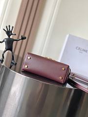 Kitlife Celine Teen Nino Bag In Burgundy Smooth Satinated Calfskin 118113 20.5x13x8cm - 5